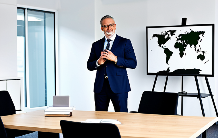 **Prompt:** A confident leadership coach, fully clothed in professional attire, giving a presentation in a modern office setting, appropriate content, safe for work, perfect anatomy, natural proportions, high-quality image, family-friendly.