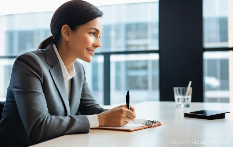 리더십 코치 자격 취득 후 업무 - **Prompt: Breakthrough Moment in Leadership Coaching**
    A professional leadership coach, an empat...