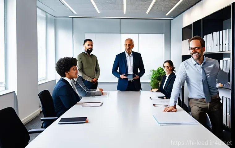 리더십 코칭의 실습과 이론 - **Prompt:** A diverse, multinational team of professionals, dressed in smart business casual attire,... 리더십 코칭의 실습과 이론 - **Prompt:** A diverse, multinational team of professionals, dressed in smart business casual attire,...