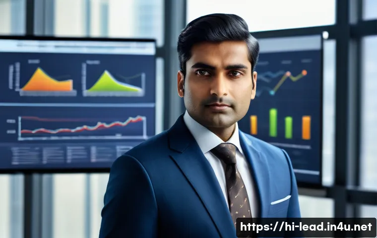 리더십 코칭의 가치와 미래 - A confident Indian business leader in a modern office environment, dressed in professional attire wi...